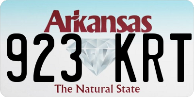 AR license plate 923KRT