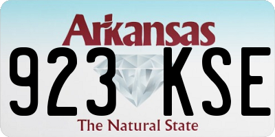 AR license plate 923KSE