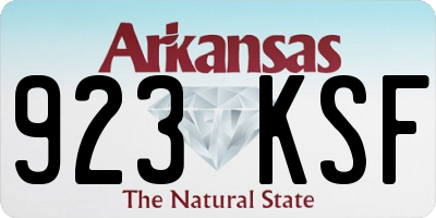 AR license plate 923KSF