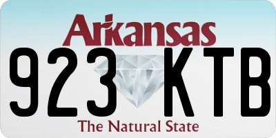 AR license plate 923KTB