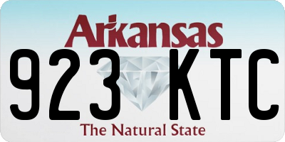 AR license plate 923KTC