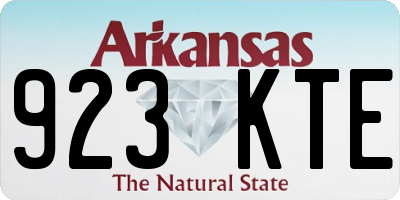 AR license plate 923KTE