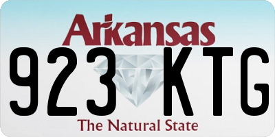 AR license plate 923KTG