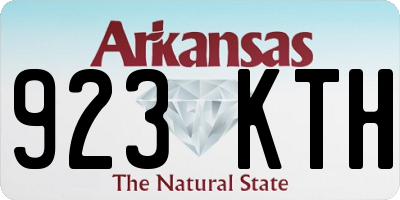 AR license plate 923KTH