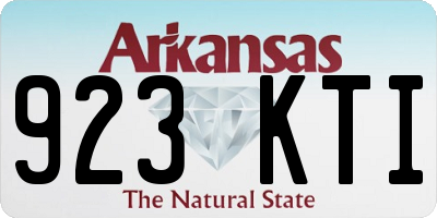 AR license plate 923KTI