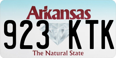 AR license plate 923KTK