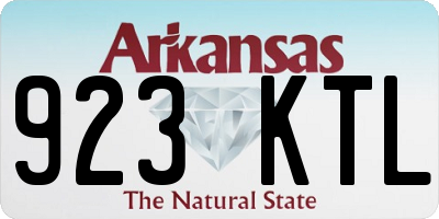 AR license plate 923KTL