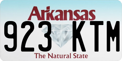 AR license plate 923KTM