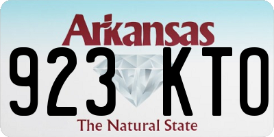 AR license plate 923KTO