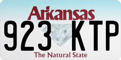 AR license plate 923KTP