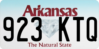 AR license plate 923KTQ