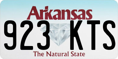 AR license plate 923KTS
