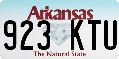 AR license plate 923KTU
