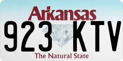 AR license plate 923KTV