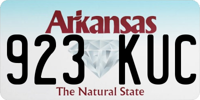 AR license plate 923KUC