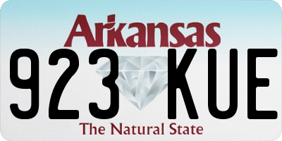 AR license plate 923KUE