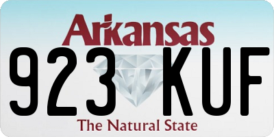 AR license plate 923KUF
