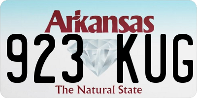 AR license plate 923KUG