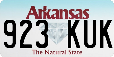 AR license plate 923KUK