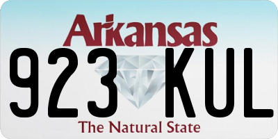 AR license plate 923KUL