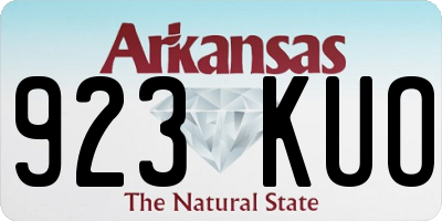 AR license plate 923KUO