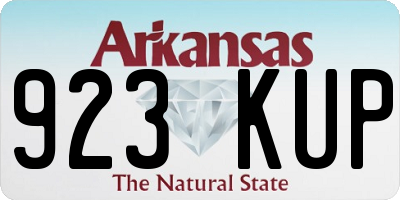AR license plate 923KUP