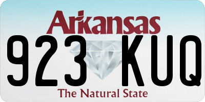 AR license plate 923KUQ