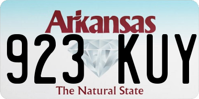 AR license plate 923KUY