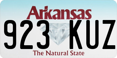 AR license plate 923KUZ
