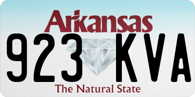 AR license plate 923KVA
