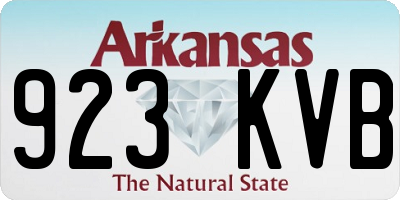 AR license plate 923KVB