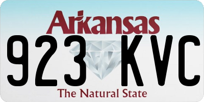 AR license plate 923KVC