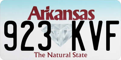 AR license plate 923KVF