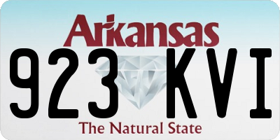 AR license plate 923KVI