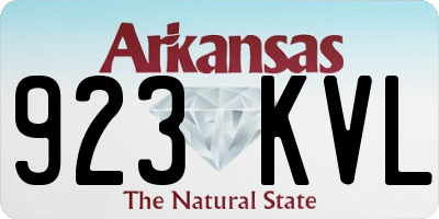AR license plate 923KVL