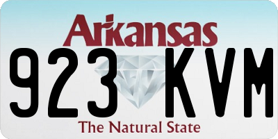 AR license plate 923KVM