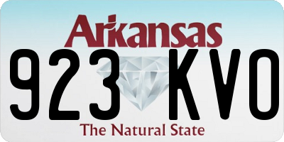 AR license plate 923KVO