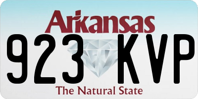 AR license plate 923KVP