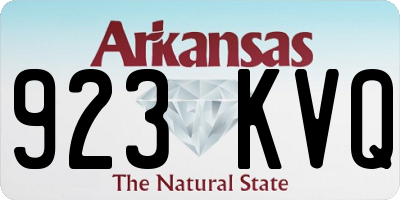 AR license plate 923KVQ