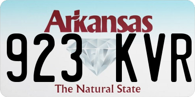 AR license plate 923KVR