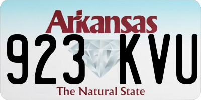 AR license plate 923KVU