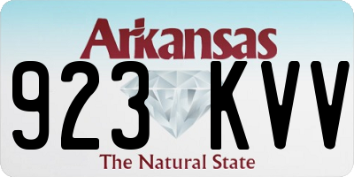 AR license plate 923KVV