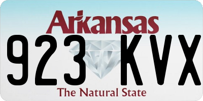 AR license plate 923KVX