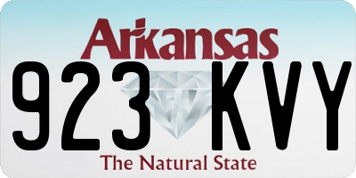 AR license plate 923KVY
