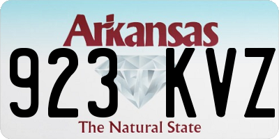 AR license plate 923KVZ