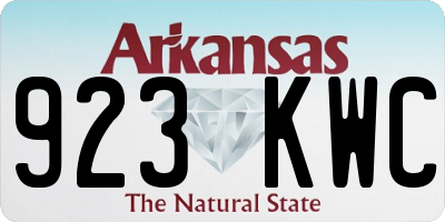 AR license plate 923KWC