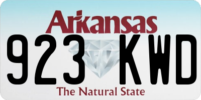 AR license plate 923KWD