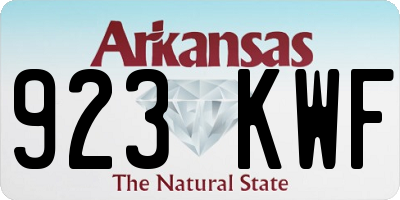 AR license plate 923KWF