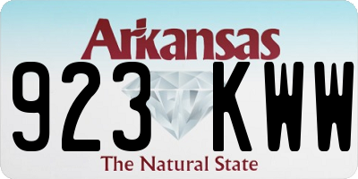 AR license plate 923KWW