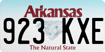 AR license plate 923KXE